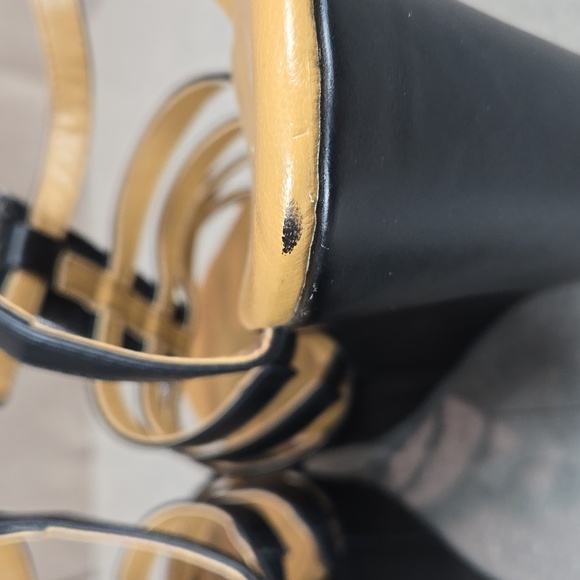 Torrid black t-strap multi-coloured beaded platform wedge sandals, size 12W - Picture 7 of 13